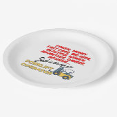 フォークリフト運転士の生命 ペーパープレート (アングル)