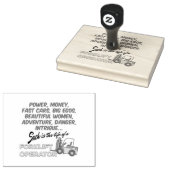 フォークリフト運転士の生命 ラバースタンプ (押印)