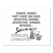 フォークリフト運転士の生命 ラバースタンプ (インプリント)