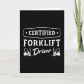 フォークリフト運転士認定フォークリフト運転者トラック カード (正面)