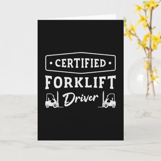 フォークリフト運転士認定フォークリフト運転者トラック カード (黄色い花)