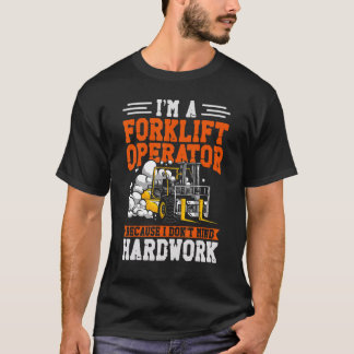 フォークリフト運転士認定 ヴィンテージ 私はフォークリフトオペレーター Tシャツ