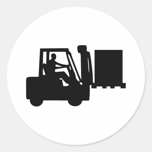 フォークリフト運転士 ラウンドシール (正面)