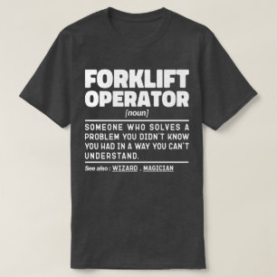 フォークリフト運転者整備修理業者引用文 クール Tシャツ