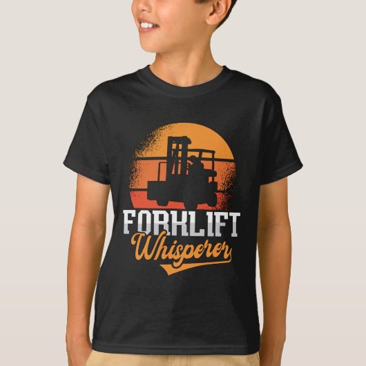 フォークリフト運転者泡立て人運転者 Tシャツ (正面)