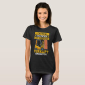 フォークリフト運転者認定倉庫フォークリフト Tシャツ (正面フル)