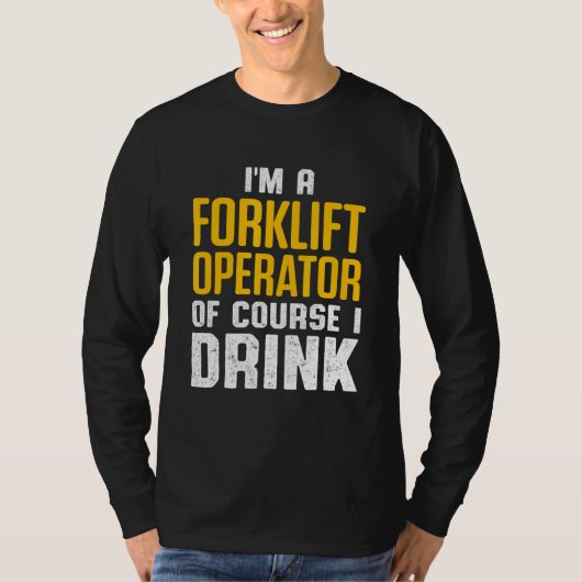 フォークリフト運転者飲酒運転者4 Tシャツ (正面)