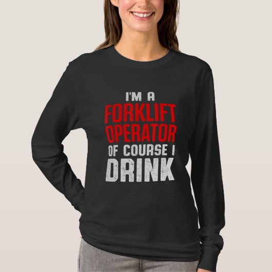 フォークリフト運転者飲酒運転者8 Tシャツ (正面)