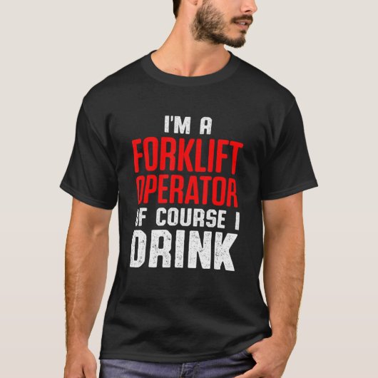 フォークリフト運転者飲酒運転者8 Tシャツ (正面)
