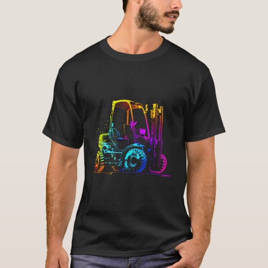 フォークリフト運転装置フォークリフト駆動装置 Tシャツ (正面)