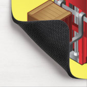 フォークリフト，キッズパレットトラックデザイン マウスパッド (コーナー)