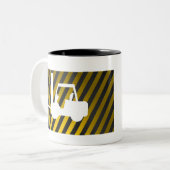 フォークリフト ツートーンマグカップ (正面左)