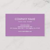 フォークリフト，ロジシック – プロフェッショナル紫 名刺 (裏面)