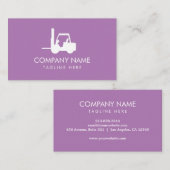 フォークリフト，ロジシック – プロフェッショナル紫 名刺 (正面/裏面)