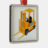 フォークリフト(別名上昇トラックかフォークトラック) メタルオーナメント (右)