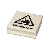 フォークリ警告フトの三角記号 ラバースタンプ (スタンプ)