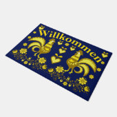 フォークルースターズ、金ゴールド/ブルーウィルコメン、ようこそ ドアマット (アングル)