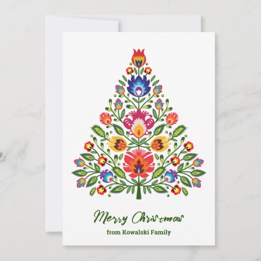 フォークロアの魔法: ロウィッチにインスパイアされたクリスマス シーズンカード (正面)