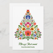 フォークロアの魔法: ロウィッチにインスパイアされたクリスマス シーズンカード (正面/裏面)