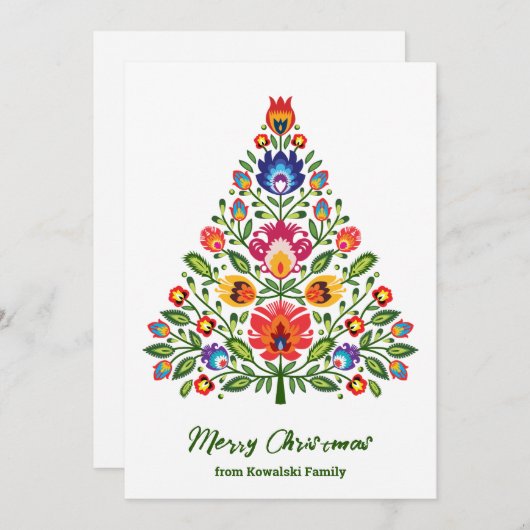 フォークロアの魔法: ロウィッチにインスパイアされたクリスマス シーズンカード (正面/裏面)