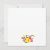 フォークロア フラワー ガーデン 保存日付のお知らせ セーブザデート (裏面)