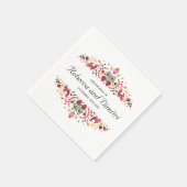 フォークロシアのアートホクロマエレガントな結婚式 スタンダードカクテルナプキン (角)
