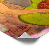 フォークロックガールプレイインの電気芸術 ポスター (角)