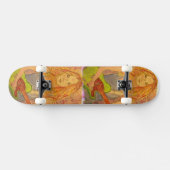 フォークロック女の子プレイイン電気 スケートボード (横)