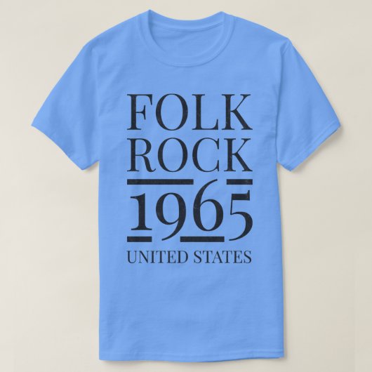 フォークロック1965ヴィンテージ Tシャツ (デザイン正面)