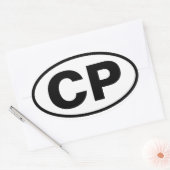 フォークロトナパーク「CP」 楕円形シール (封筒)