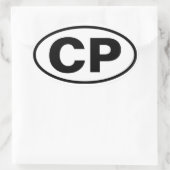 フォークロトナパーク「CP」 楕円形シール (バッグ)