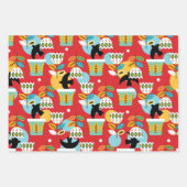 フォークロリコ模様セットA ラッピングペーパーシート (正面3)