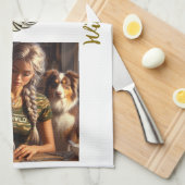 フォークワイルドキッチントール キッチンタオル (四つ折り)