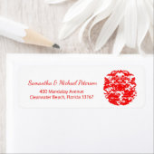 フォーク中国のアートダブルハピネス愛の鳥 ラベル (インサイチュ)