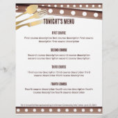 フォーク付きトマトスプーンナイフレシピインサート (正面)