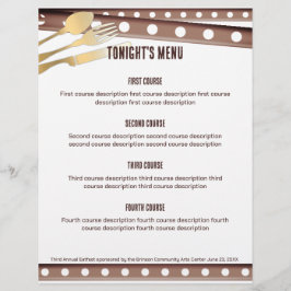 フォーク付きトマトスプーンナイフレシピインサート