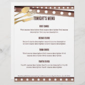 フォーク付きトマトスプーンナイフレシピインサート (正面/裏面)