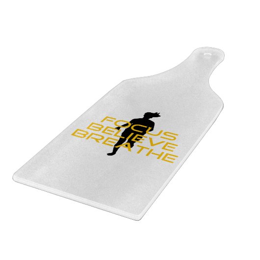 フォーク信じスリーイエロランニングーフィットネス カッティングボード (角)