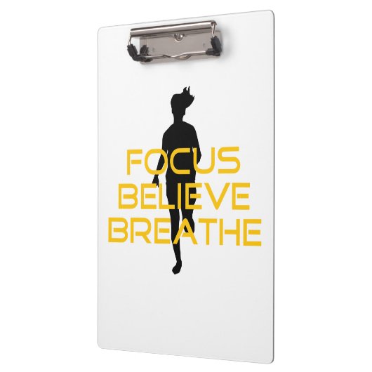 フォーク信じスリーイエロランニングーフィットネス クリップボード (左)