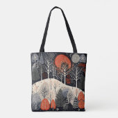 フォーク冬の夜景 トートバッグ (裏面)