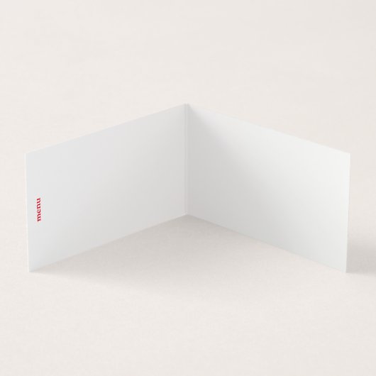 フォーク及びナイフ名刺 名刺 (内部)