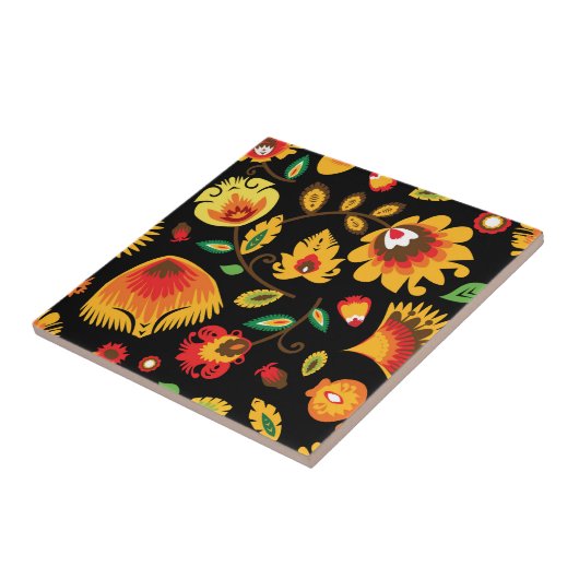 フォーク収穫民俗学 タイル (側面)