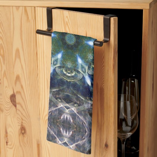 フォーク曼荼羅 キッチンタオル (三つ折り)