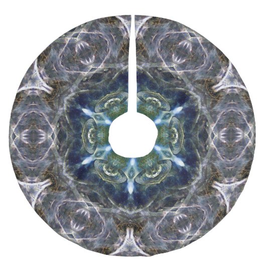 フォーク曼荼羅 ブラッシュドポリエステルツリースカート (正面)