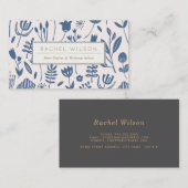 フォーク植物学プリント 名刺 (正面/裏面)