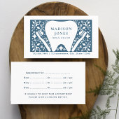 フォーク歯医者のロゴモダンアポイントメント 名刺