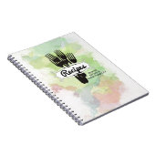 フォーク水彩シェフケータリング料理 ノートブック (右側)