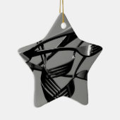 フォーク浮上 セラミックオーナメント (右)