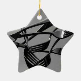 フォーク浮上 セラミックオーナメント