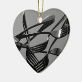 フォーク浮上 セラミックオーナメント (左)